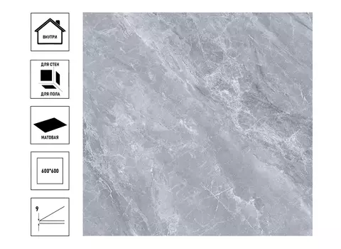 Керамический гранит Primavera Хасия 60х60см, матовый