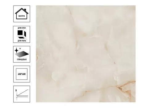 Керамический гранит Primavera Onyx Pink Polished 600*600мм