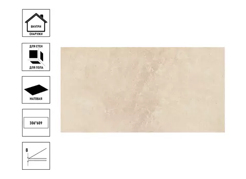 Керамогранит Estima MO05 30,6x60,9x0,8см, сорт2, неполированный