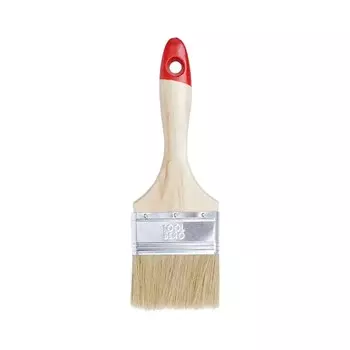 Кисть Классик-Эксперт плоская, натуральная щетина, деревянная ручка, 75 мм
