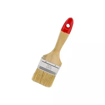 Кисть Классик-Эксперт плоская, натуральная щетина, деревянная ручка, 63 мм