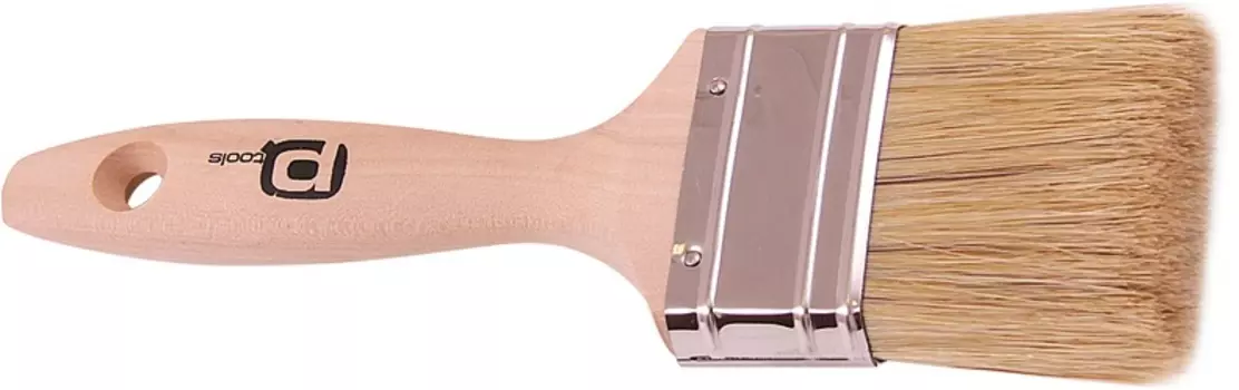 Кисть плоская Профи натуральная щетина 30 мм, белая