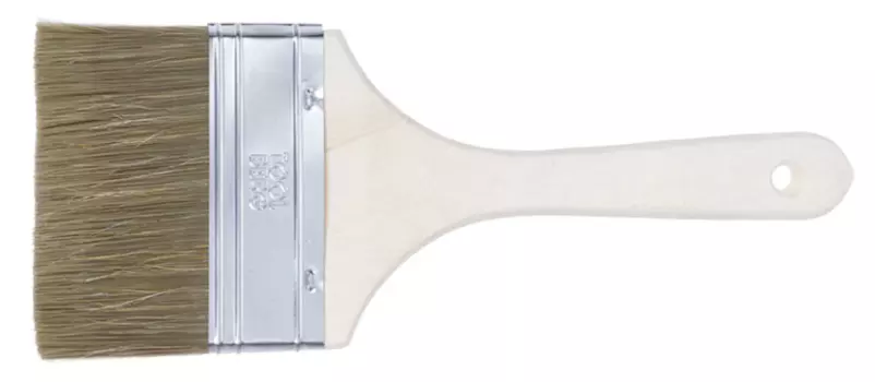 Кисть плоская T4P смесь натуральной щетины и волокна 100 мм
