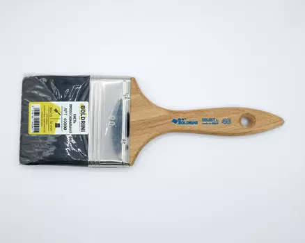 Кисть профессиональная с черной щетиной Болдрини, 90х15 мм