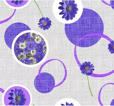 Клеенка ПВХ на нетканой основе Dekorelle Glance 196-1, размер 1,4x20 м