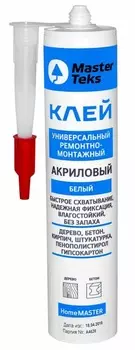 Клей акриловый ремонтно-монтажный MasterTeks HM0,4 белый (к)