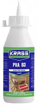 Клей для древесины Krass PVA D3 водостойкий 0,2л