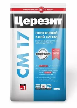 Клей для плитки эластичный Церезит CM17, 5 кг