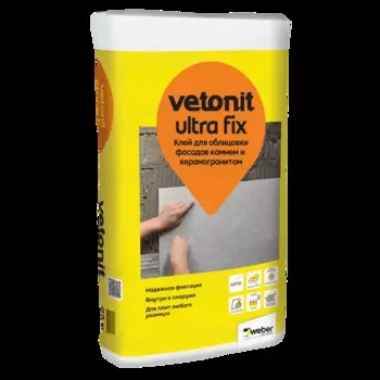 Клей для плитки Vetonit Ultra Fix усиленный эластичный, 25 кг