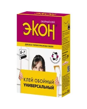 Клей для всех видов бумажных обоев Экон Универсальный 200 г