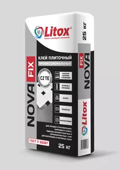 Клей Litox Nova Fix плиточный усиленный 25 кг