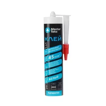Клей MasterTeks PM акриловый ЖГ 45 кг/м2 декоративный 0,528 белый