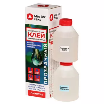 Клей MasterTeks PMэпоксидный двухкомпонентный прозрачный 1,0