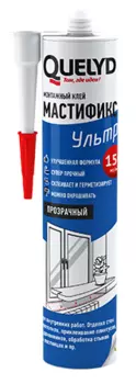 Клей монтажный Quelyd Мастификс Ультра, прозрачный, 280мл