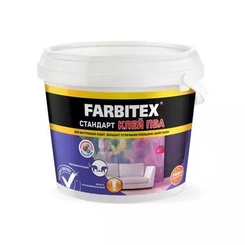 Клей ПВА стандарт FARBITEX, 10 кг