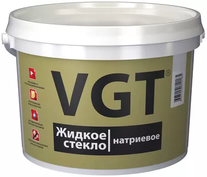 Клей VGT ЖИДКОЕ СТЕКЛО 3 кг