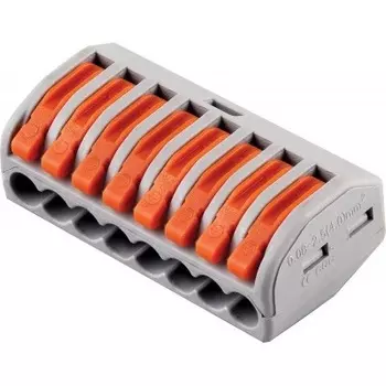 Клеммы строительно-монтажные 8-проводные STEKKER (DIY упаковка 5 шт)