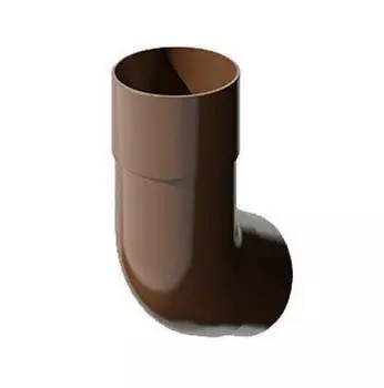 Колено трубы ТехноНиколь ПВХ 108 гр., коричневый