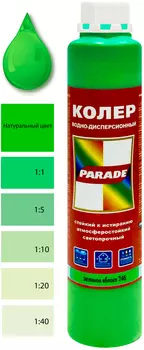 Колер водно-дисперсионный Parade Classic № 246 зеленое яблоко 0,75 л