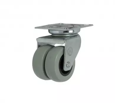 Колесо Tech-Krep апп. поворот, двойное, п/п обод, полиуретан, D50