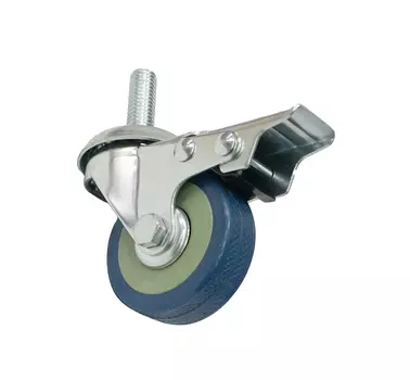 Колесо Tech-Krep апп. поворотное, резьба М10, D50, с тормозом