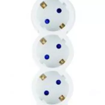 Колодка розеточная 3 гнезда, с/з, Quick Fix (быстрое подключение), 16A, 3680W, с детской защитой