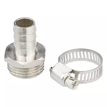 Комплект д/подкл. сад. шланга 1/2" (штуцер 1/2" Н х 12 мм + хомут оцинк.10-16), MP