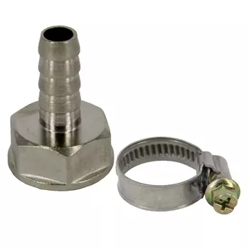 Комплект д/подкл. сад. шланга 1/2" (штуцер 1/2" В х 12 мм + хомут оцинк.10-16), MP