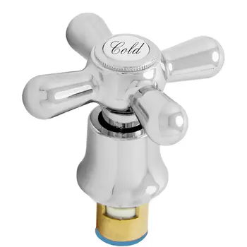 Комплект кран-букса и маховик P с юбкой, COLD