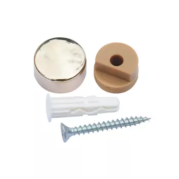 Комплект крепление для зеркала золото, гладкое