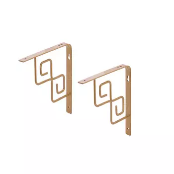 Комплект кронштейнов 200х200мм, 2шт, цвета в ассортименте - шампанское, золото, серебро,антик бронза