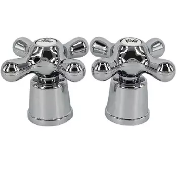 Комплект маховиков пластиковых крест. 7х7 квадрат. длин. Кросс (2690), пара