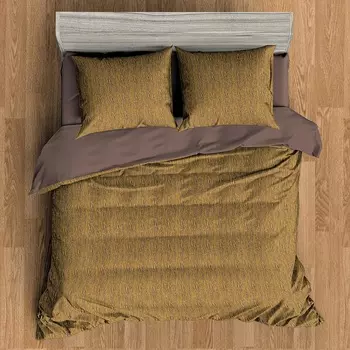 Комплект постельного белья макосатин BZ QR Wood DOUBLE Msh Коричневый 2-спальный