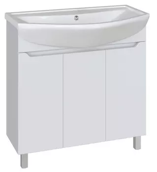 Комплект Тумба Лайн 80, мебельный умывальник Балтика 80