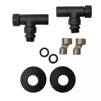 Комплект вентилей для п/с 3/4"-1/2" (КР) Черный