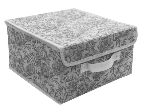 Короб для хранения ЕГ Grey Flower 28x30x16 см