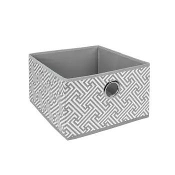 Короб для хранения "Орнамент", Д280 Ш280 В180, серый