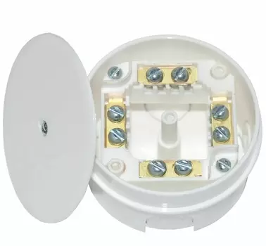 Коробка монтажная СУ с клеммными колодками (для бетона и кирпича, 74, h 41,5 мм) (КМ-227)