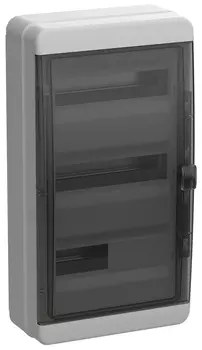 Корпус пластиковый IEK TEKFOR КМПн-36 IP65 черная прозрачная дверь