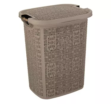 Корзина для белья БЯЗЬ 30л, французкий серый