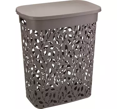 Корзина для белья ФЛОРА 35л, французкий серый