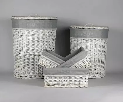 Корзина плетеная L (W16-9059) 39*28*16H