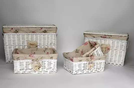 Корзина плетеная L (W2-23025) 43*31*18H