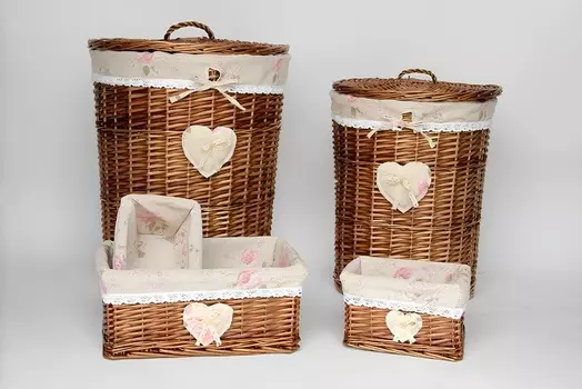 Корзина плетеная M (W2-23003R) 38*27*16H