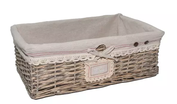 Корзина плетеная M (W2-23040) 42х28х14 см