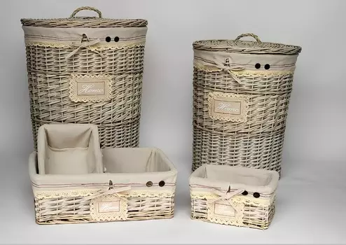 Корзина плетеная XL (W2-23028R) Dia44*56H