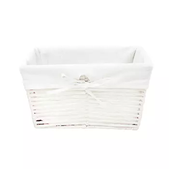 Корзина стеллажная трапеция "Paper", Д310 Ш220 В160, белый