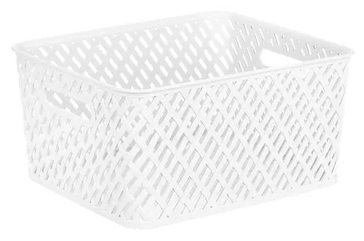 Корзина универсальная Плетенка 350х290х175 мм, белый