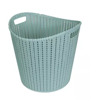 Корзина "вязаная" 35Л ментол