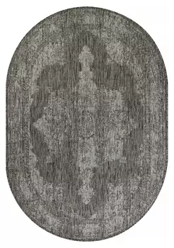 Ковер Kair S129 Gray Овал 1,6*3 м